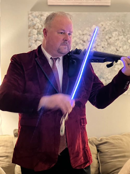 LED Light Sword violin bow (carbon fiber haired)